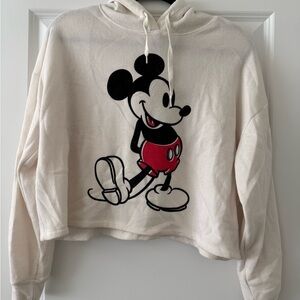 Disney Cream and Red Mickey Mouse Sweater